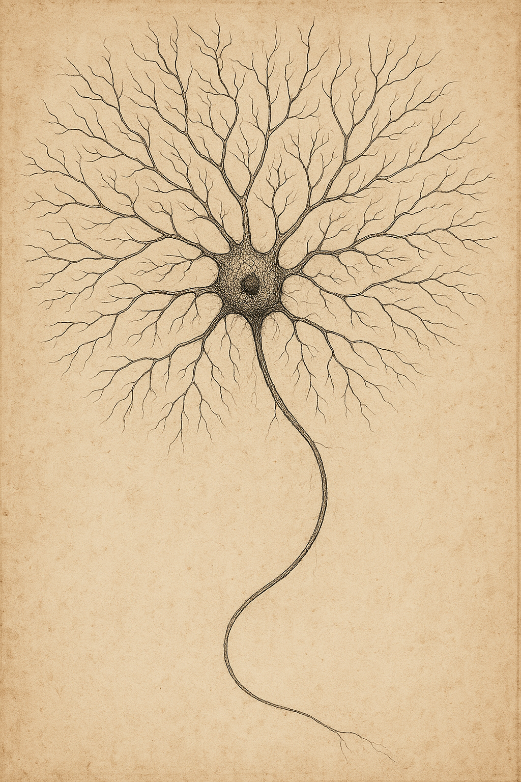 Elegant Neuron Illustration